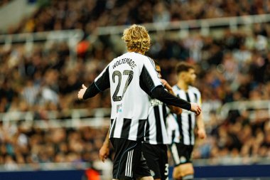 Nick Woltemade, Newcastle United FC ve SL Benfica (Maciej Rogowski / Ball Raw Images) arasında Şampiyonlar Ligi faz maçında görüldü.)