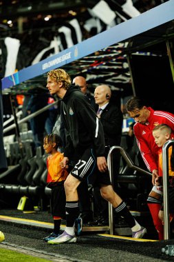 Nick Woltemade, Newcastle United FC ve SL Benfica (Maciej Rogowski / Ball Raw Images) arasında Şampiyonlar Ligi faz maçında görüldü.)