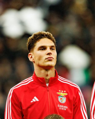 Georgiy Sudakov, Newcastle United ve SL Benfica (Maciej Rogowski / Ball Raw Images) arasında Şampiyonlar Ligi faz maçında görüldü)