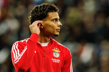 Richard Rios, Newcastle United FC ve SL Benfica (Maciej Rogowski / Ball Raw Images) arasındaki Şampiyonlar Ligi faz maçında görüldü.)