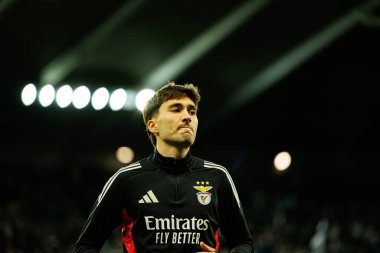 Rafael Obrador, Newcastle United FC ve SL Benfica (Maciej Rogowski / Ball Raw Images) arasında Şampiyonlar Ligi faz oyunu sırasında görüldü)