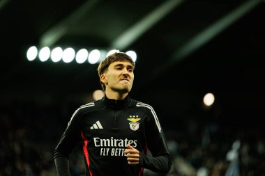 Rafael Obrador, Newcastle United FC ve SL Benfica (Maciej Rogowski / Ball Raw Images) arasında Şampiyonlar Ligi faz oyunu sırasında görüldü)