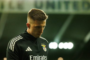 Anatoliy Trubin, Newcastle United FC ve SL Benfica (Maciej Rogowski / Ball Raw Images) arasında Şampiyonlar Ligi faz oyunu sırasında görüldü)