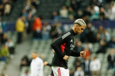 Enzo Barrenechea, Newcastle United FC ve SL Benfica (Maciej Rogowski / Ball Raw Images) arasındaki Şampiyonlar Ligi faz maçında görüldü.)