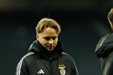 Andreas Schjelderup, Newcastle United FC ile SL Benfica (Maciej Rogowski / Ball Raw Images) arasındaki Şampiyonlar Ligi faz maçında görüldü.)