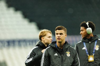 Samuel Dahl, Newcastle United FC ve SL Benfica (Maciej Rogowski / Ball Raw Images) arasında Şampiyonlar Ligi faz maçında görüldü.)