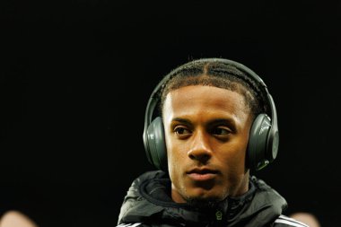 Leandro Santos, Newcastle United FC ve SL Benfica (Maciej Rogowski / Ball Raw Images) arasında Şampiyonlar Ligi faz maçında görüldü)