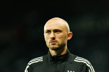 Fredrik Aursnes, Newcastle United FC ve SL Benfica (Maciej Rogowski / Ball Raw Images) arasında Şampiyonlar Ligi faz oyunu sırasında görüldü)