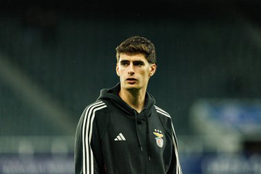 Antonio Silva, Newcastle United FC ve SL Benfica (Maciej Rogowski / Ball Raw Images) arasındaki Şampiyonlar Ligi faz maçında görüldü.)