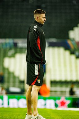  Anatoliy Trubin, Newcastle United FC ve SL Benfica (Maciej Rogowski / Ball Raw Images) arasında Şampiyonlar Ligi faz oyunu sırasında görüldü)