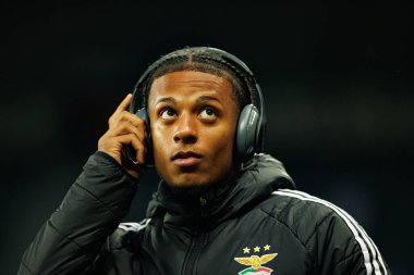 Leandro Santos, Newcastle United FC ve SL Benfica (Maciej Rogowski / Ball Raw Images) arasında Şampiyonlar Ligi faz maçında görüldü)