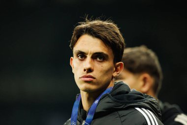 Joao Rego, Newcastle United FC ve SL Benfica (Maciej Rogowski / Ball Raw Images) arasında Şampiyonlar Ligi faz oyunu sırasında görüldü.)