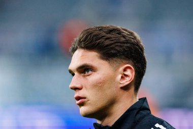 Georgiy Sudakov, Newcastle United ve SL Benfica (Maciej Rogowski / Ball Raw Images) arasında Şampiyonlar Ligi faz maçında görüldü)