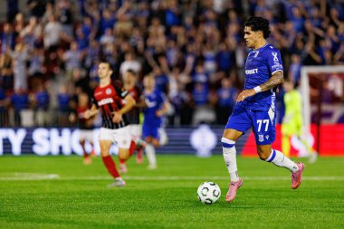 Luis Palma, Lincoln Red Imps ve Lech Poznan (Maciej Rogowski / Ball Raw Images) takımları arasında oynanan UEFA Konferans Ligi faz oyunu sırasında görüldü)