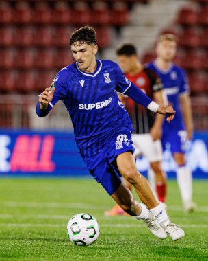 Pablo Rodriguez, Lincoln Red Imps ve Lech Poznan (Maciej Rogowski / Ball Raw Images) takımları arasında oynanan UEFA Konferans Ligi faz maçında görüldü.)