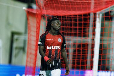 Boubacar Sidik Dabo, Lincoln Red Imps ve Lech Poznan (Maciej Rogowski / Ball Raw Images) takımları arasında oynanan UEFA Konferans Ligi faz maçında görüldü)