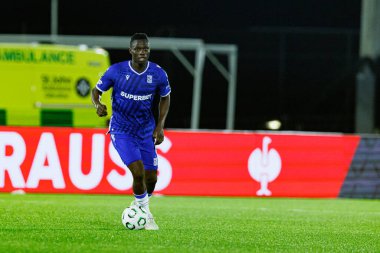 Timothy Ouma, Lincoln Red Imps ve Lech Poznan (Maciej Rogowski / Ball Raw Images) takımları arasında oynanan UEFA Konferans Ligi faz oyunu sırasında görüldü)