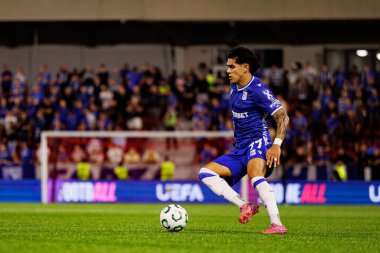 Luis Palma, Lincoln Red Imps ve Lech Poznan (Maciej Rogowski / Ball Raw Images) takımları arasında oynanan UEFA Konferans Ligi faz oyunu sırasında görüldü)