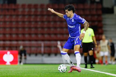 Luis Palma, Lincoln Red Imps ve Lech Poznan (Maciej Rogowski / Ball Raw Images) takımları arasında oynanan UEFA Konferans Ligi faz oyunu sırasında görüldü)