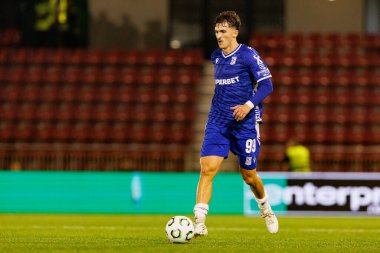 Pablo Rodriguez, Lincoln Red Imps ve Lech Poznan (Maciej Rogowski / Ball Raw Images) takımları arasında oynanan UEFA Konferans Ligi faz maçında görüldü.)