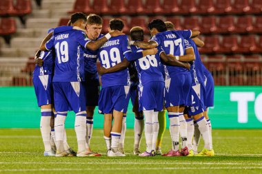 Lincoln Red Imps ve Lech Poznan (Maciej Rogowski / Ball Raw Images) takımları arasında oynanan UEFA Konferans Ligi faz oyunu sırasında görülen Lech takımı)