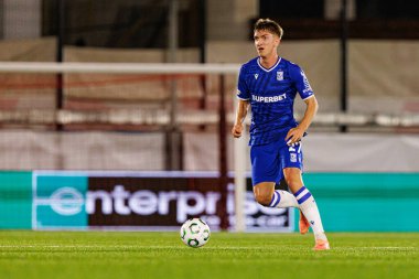 Wojciech Monka, Lincoln Red Imps ve Lech Poznan (Maciej Rogowski / Ball Raw Images) takımları arasında oynanan UEFA Konferans Ligi faz maçında görüldü)