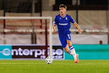 Wojciech Monka, Lincoln Red Imps ve Lech Poznan (Maciej Rogowski / Ball Raw Images) takımları arasında oynanan UEFA Konferans Ligi faz maçında görüldü)