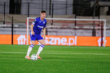 Wojciech Monka, Lincoln Red Imps ve Lech Poznan (Maciej Rogowski / Ball Raw Images) takımları arasında oynanan UEFA Konferans Ligi faz maçında görüldü)