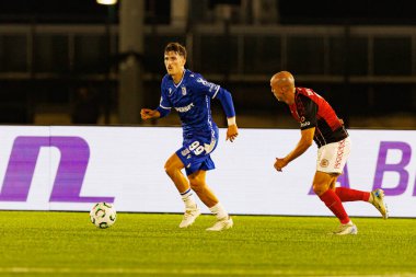 Pablo Rodriguez, Lincoln Red Imps ve Lech Poznan (Maciej Rogowski / Ball Raw Images) takımları arasında oynanan UEFA Konferans Ligi faz maçında görüldü.)