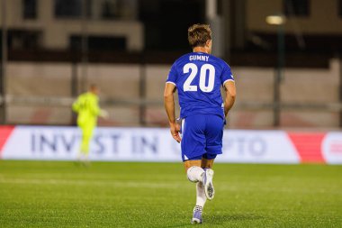 Robert Gumny UEFA Konferans Ligi faz oyunu sırasında Lincoln Red Imps ve Lech Poznan (Maciej Rogowski / Ball Raw Images) takımları arasında görüldü)