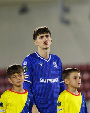 Pablo Rodriguez, Lincoln Red Imps ve Lech Poznan (Maciej Rogowski / Ball Raw Images) takımları arasında oynanan UEFA Konferans Ligi faz maçında görüldü.)