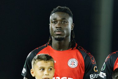 Boubacar Sidik Dabo, Lincoln Red Imps ve Lech Poznan (Maciej Rogowski / Ball Raw Images) takımları arasında oynanan UEFA Konferans Ligi faz maçında görüldü)