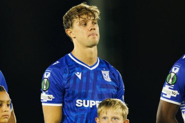 Robert Gumny UEFA Konferans Ligi faz oyunu sırasında Lincoln Red Imps ve Lech Poznan (Maciej Rogowski / Ball Raw Images) takımları arasında görüldü)