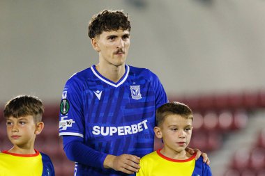 Pablo Rodriguez, Lincoln Red Imps ve Lech Poznan (Maciej Rogowski / Ball Raw Images) takımları arasında oynanan UEFA Konferans Ligi faz maçında görüldü.)