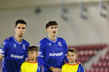 Pablo Rodriguez, Lincoln Red Imps ve Lech Poznan (Maciej Rogowski / Ball Raw Images) takımları arasında oynanan UEFA Konferans Ligi faz maçında görüldü.)