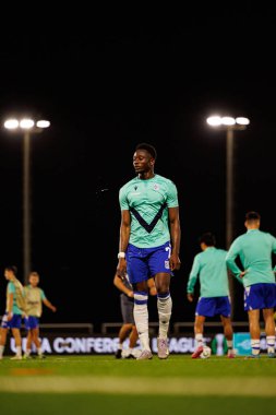 Yannick Agnero, Lincoln Red Imps ve Lech Poznan (Maciej Rogowski / Ball Raw Images) takımları arasında oynanan UEFA Konferans Ligi faz maçında görüldü)