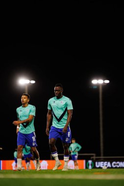 Timothy Ouma, Lincoln Red Imps ve Lech Poznan (Maciej Rogowski / Ball Raw Images) takımları arasında oynanan UEFA Konferans Ligi faz oyunu sırasında görüldü)