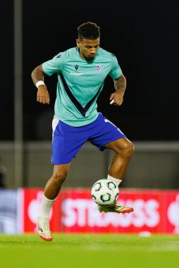 Bryan Fiabema, Lincoln Red Imps ve Lech Poznan (Maciej Rogowski / Ball Raw Images) takımları arasında oynanan UEFA Konferans Ligi faz oyunu sırasında görüldü)