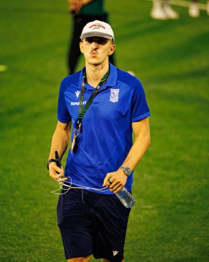 Pablo Rodriguez, Lincoln Red Imps ve Lech Poznan (Maciej Rogowski / Ball Raw Images) takımları arasında oynanan UEFA Konferans Ligi faz maçında görüldü.)
