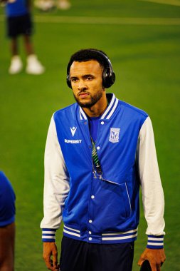 Alex Douglas, Lincoln Red Imps ve Lech Poznan (Maciej Rogowski / Ball Raw Images) takımları arasında oynanan UEFA Konferans Ligi faz maçında görüldü)