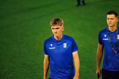 Wojciech Monka, Lincoln Red Imps ve Lech Poznan (Maciej Rogowski / Ball Raw Images) takımları arasında oynanan UEFA Konferans Ligi faz maçında görüldü)