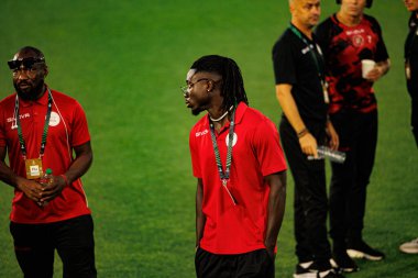 Boubacar Sidik Dabo, Lincoln Red Imps ve Lech Poznan (Maciej Rogowski / Ball Raw Images) takımları arasında oynanan UEFA Konferans Ligi faz maçında görüldü)