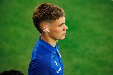 Gisli Thordarson, Lincoln Red Imps ve Lech Poznan (Maciej Rogowski / Ball Raw Images) takımları arasında oynanan UEFA Konferans Ligi faz maçında görüldü)