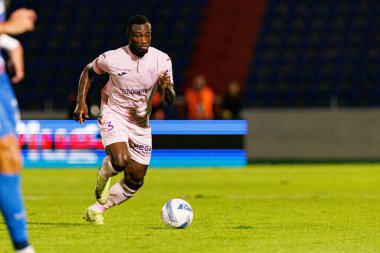Ghislain Konan, Liga Portekiz maçı sırasında FC Alverca ve Gil Vicente FC (Maciej Rogowski / Ball Raw Images) takımları arasında görüldü.)