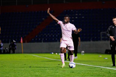 Ghislain Konan, Liga Portekiz maçı sırasında FC Alverca ve Gil Vicente FC (Maciej Rogowski / Ball Raw Images) takımları arasında görüldü.)