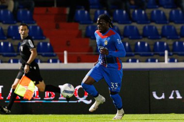 Bastien Meupiyou, Liga Portekiz maçı sırasında FC Alverca ve Gil Vicente FC (Maciej Rogowski / Ball Raw Images) takımları arasında görüldü.)