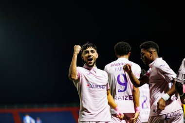 Luis Esteves Liga Portekiz maçında FC Alverca ve Gil Vicente FC (Maciej Rogowski / Ball Raw Images) takımları arasında gol üstüne gol atarken görüldü.)