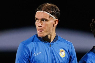 Marko Milovanoviç Marezi, Liga Portekiz maçı sırasında FC Alverca ve Gil Vicente FC (Maciej Rogowski / Ball Raw Images) takımları arasında görüldü.)