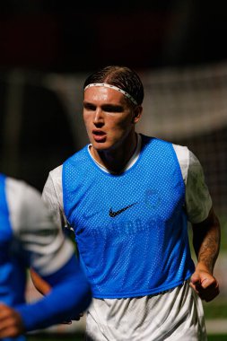 Marko Milovanoviç Marezi, Liga Portekiz maçı sırasında FC Alverca ve Gil Vicente FC (Maciej Rogowski / Ball Raw Images) takımları arasında görüldü.)