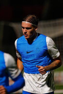 Marko Milovanoviç Marezi, Liga Portekiz maçı sırasında FC Alverca ve Gil Vicente FC (Maciej Rogowski / Ball Raw Images) takımları arasında görüldü.)